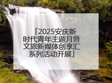 2025安庆新时代青年主题月暨文旅新媒体创享汇系列活动开展